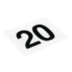 Picture of Olympia Plastic Table Numbers Inserts 1-25 - GC086