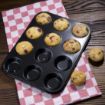 Picture of Vogue Carbon Steel Non-Stick Mini Muffin Tray 12 Cup - GD013