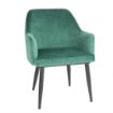 Picture of Bolero Lia Velvet Effect Chairs Dark Green (Set of 2) - FX070