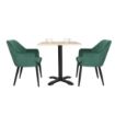 Picture of Bolero Lia Velvet Effect Chairs Dark Green (Set of 2) - FX070