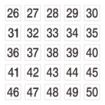 Picture of Olympia Plastic Table Number Inserts 1-50 - GB629