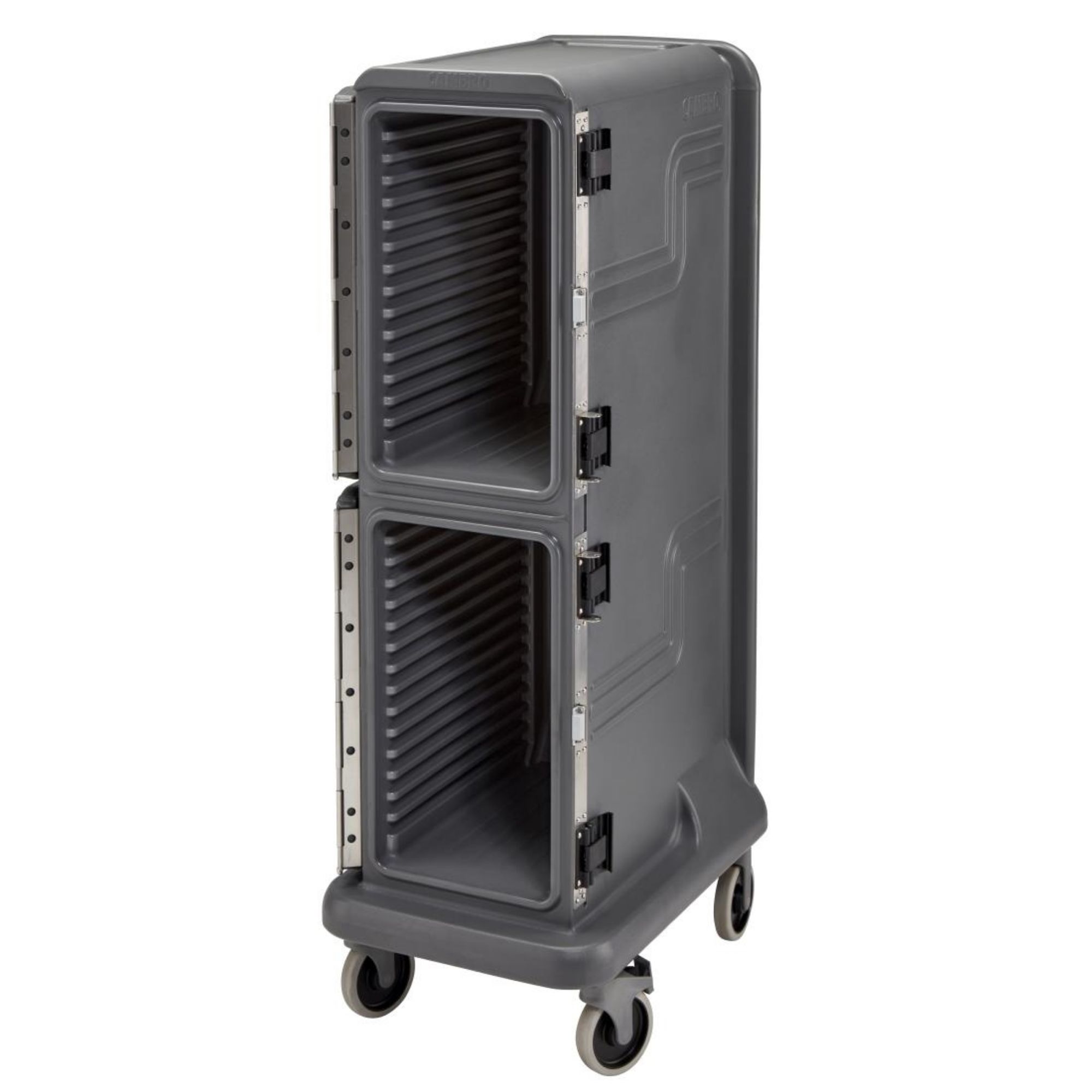 Picture of Cambro Ultra Pro Cart Tall Two Door Hot and Cold Food Cart Charcoal Grey