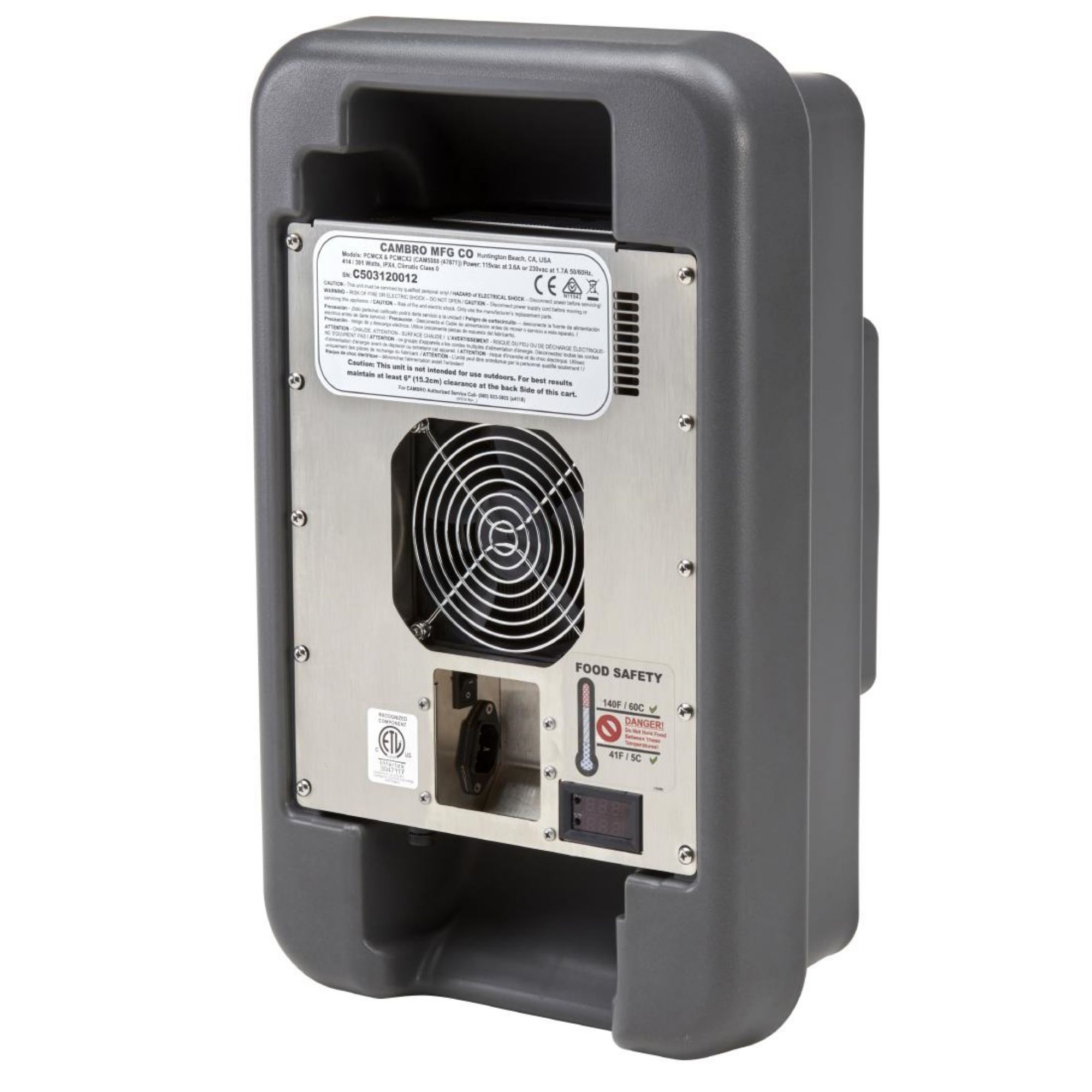 Picture of Cambro Ultra Pro Cart Cooling Module Charcoal Grey - FU694