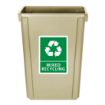 Picture of Jantex Slim Bin Beige 60Ltr - FX149