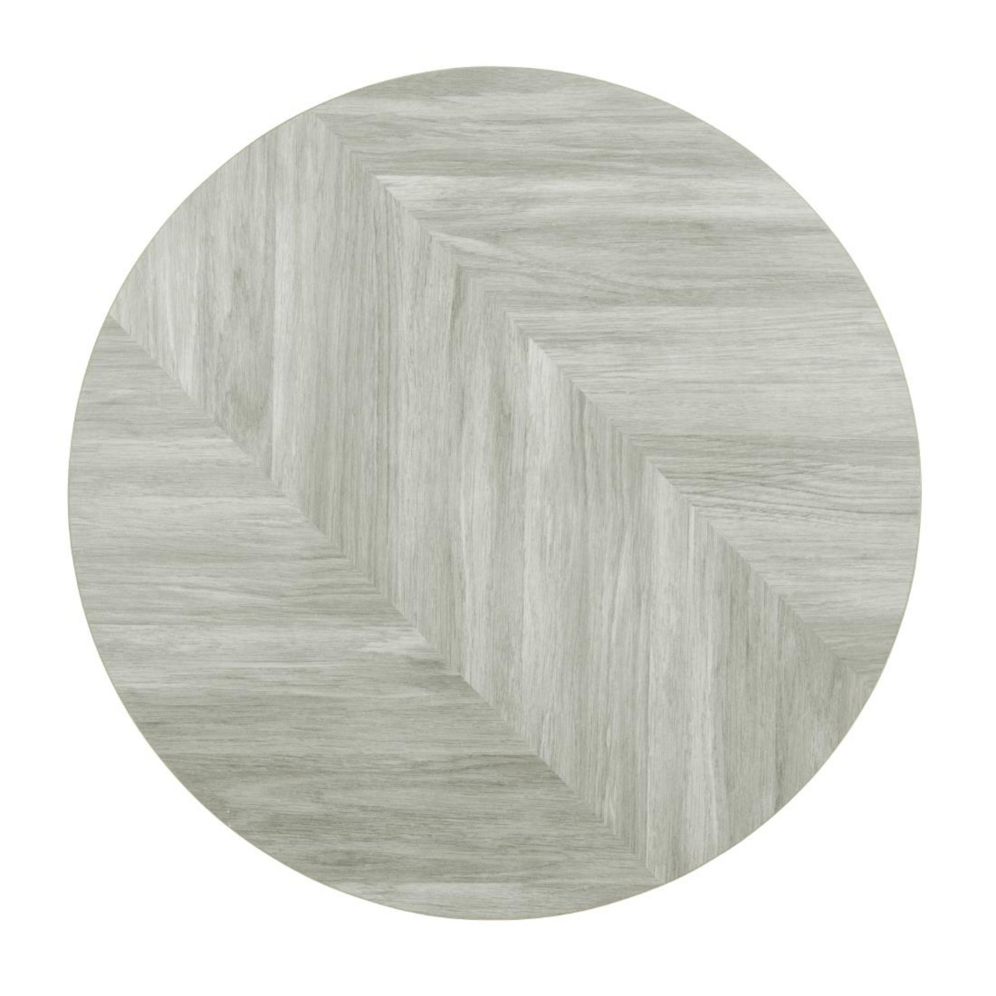 Picture of Bolero Pre-Drilled Round Table Top Chevron Design 600mm