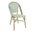 Picture of Bolero Parisian Style Rattan Side Chairs Light Green (Pack of 2) - FU535