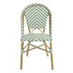 Picture of Bolero Parisian Style Rattan Side Chairs Light Green (Pack of 2) - FU535