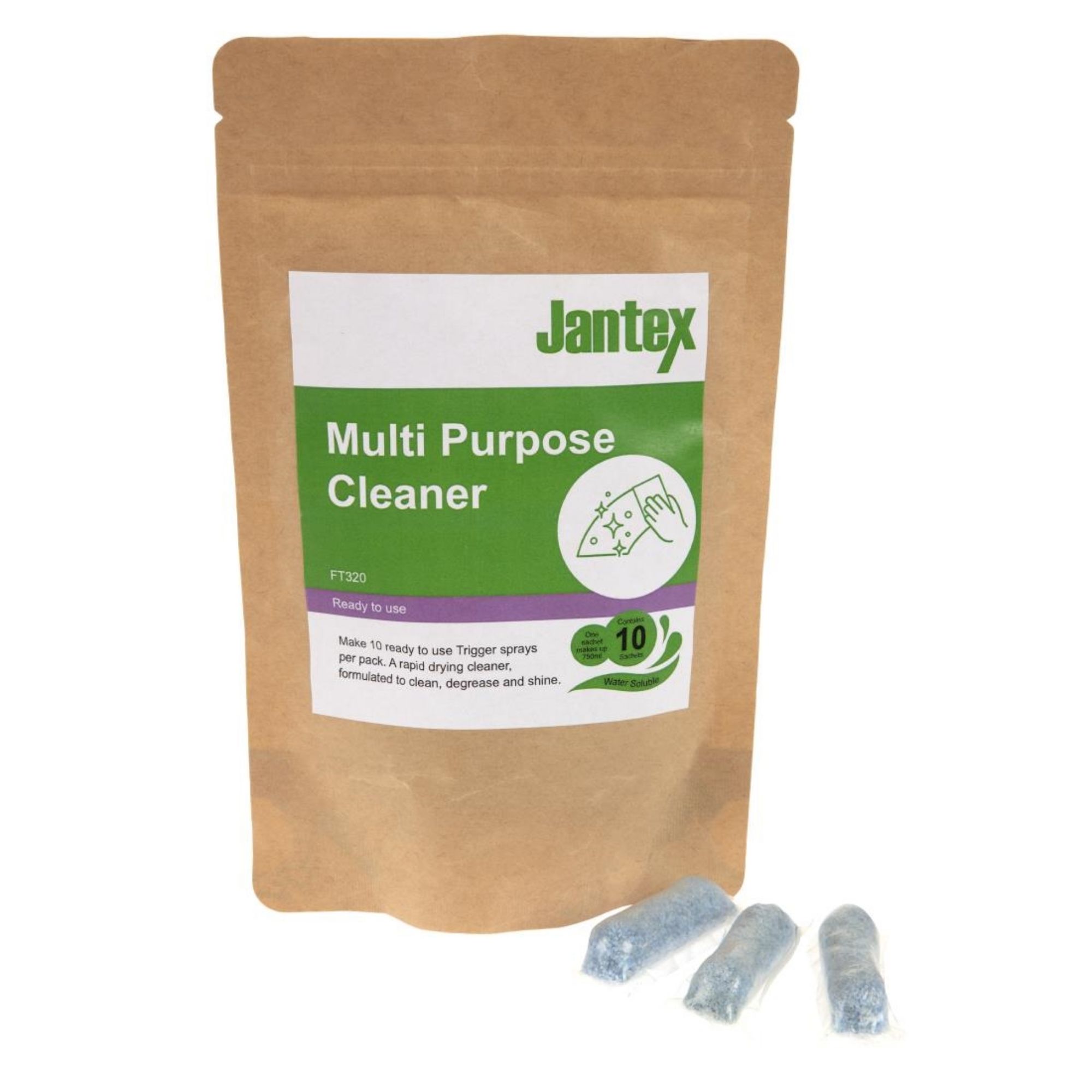 Picture of Jantex Green Multipurpose Cleaner Sachets (Pack of 10)