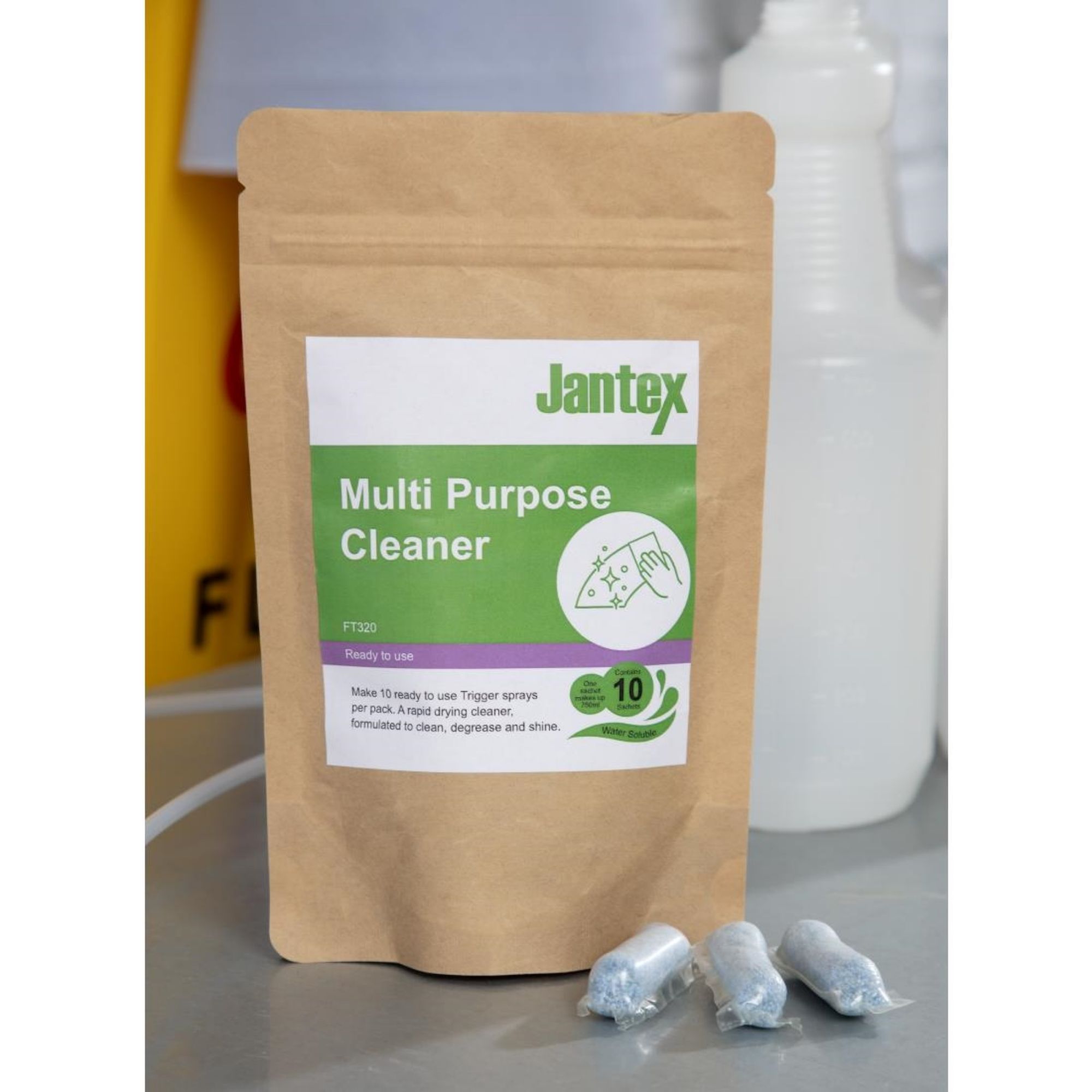 Picture of Jantex Green Multipurpose Cleaner Sachets (Pack of 10)