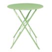 Picture of Bolero Round Pavement Style Steel Folding Table Light Green 595mm - FT272