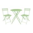Picture of Bolero Round Pavement Style Steel Folding Table Light Green 595mm - FT272