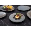 Picture of Olympia Ember Blue Triangle Plates 250mm (Pack of 6) - FU179