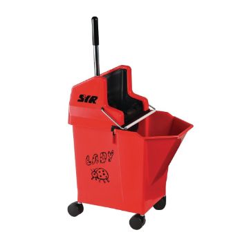 Picture of SYR NU Lady 2 Combine System Mop Bucket and Wringer 9Ltr Red