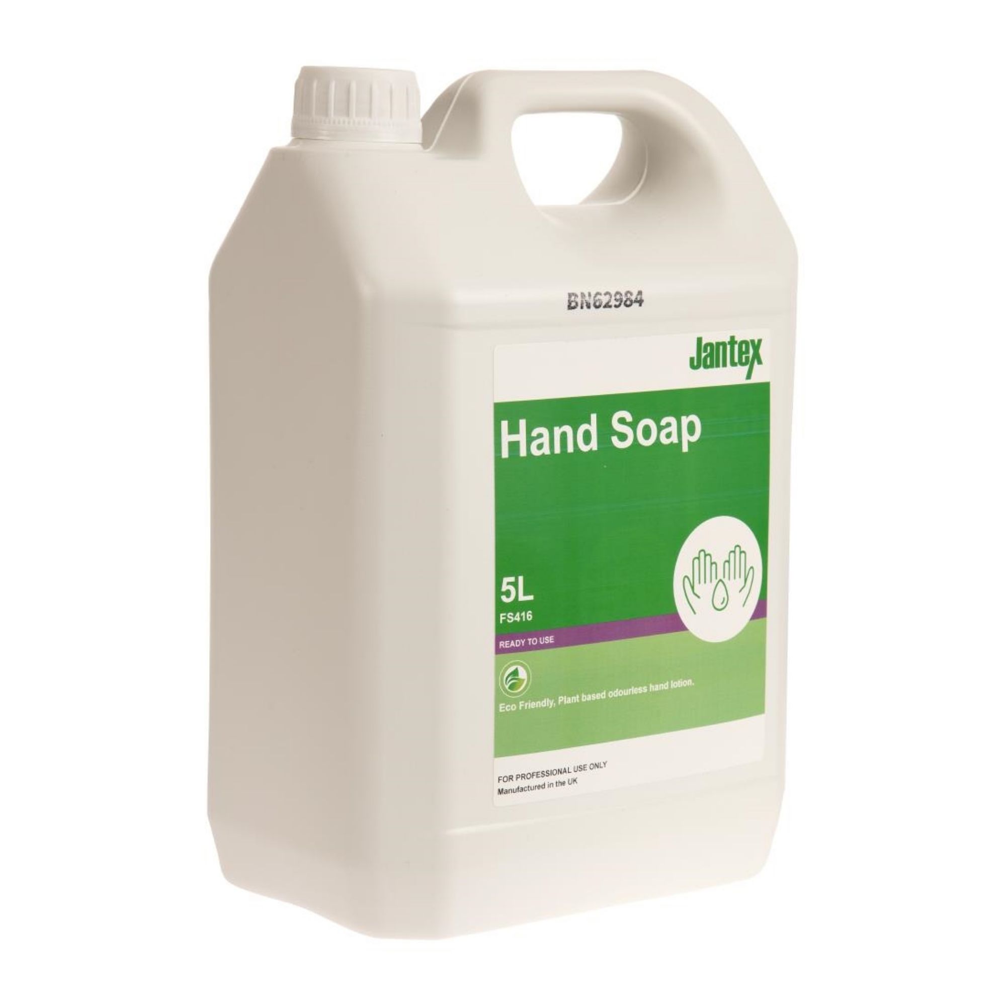 Picture of Jantex Green Hand Soap Lotion Ready To Use 5Ltr