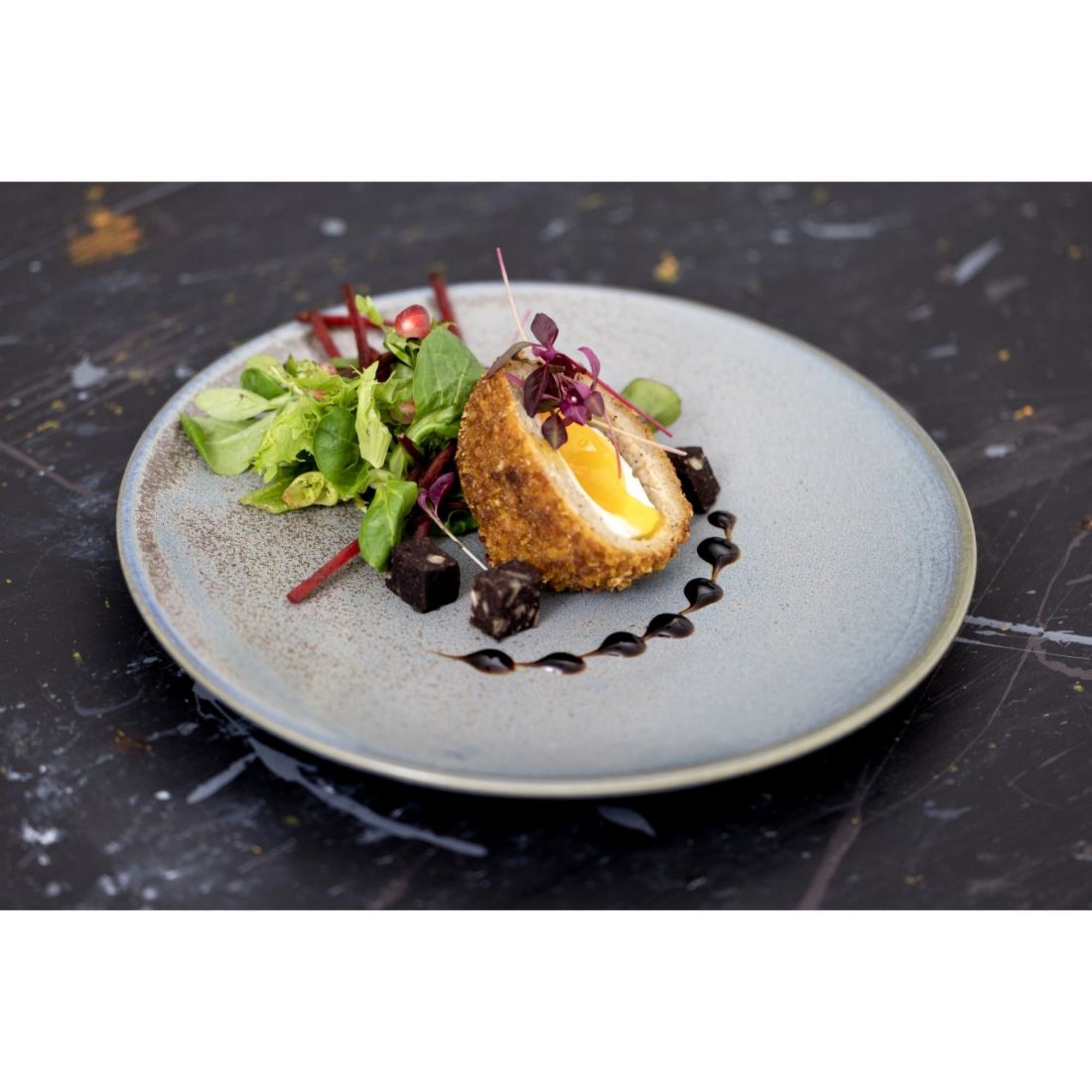 Picture of Olympia Ember Blue Coupe Plates 230mm (6 pack)