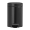 Picture of Brabantia Newlcon Pedal Bin Matt Black 3Ltr - FT373