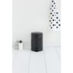 Picture of Brabantia Newlcon Pedal Bin Matt Black 3Ltr - FT373