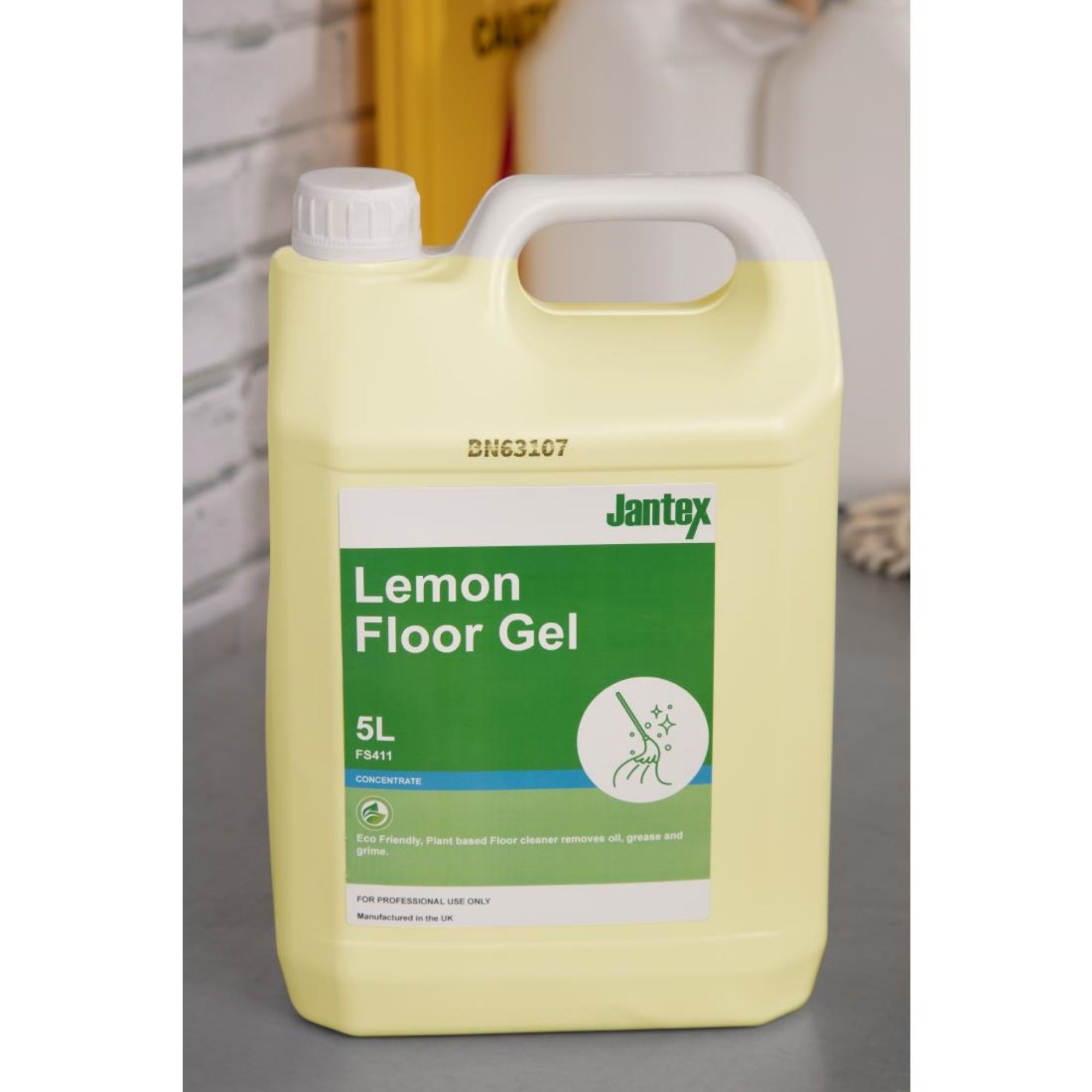 Picture of Jantex Green Lemon Floor Gel Cleaner Concentrate 5Ltr