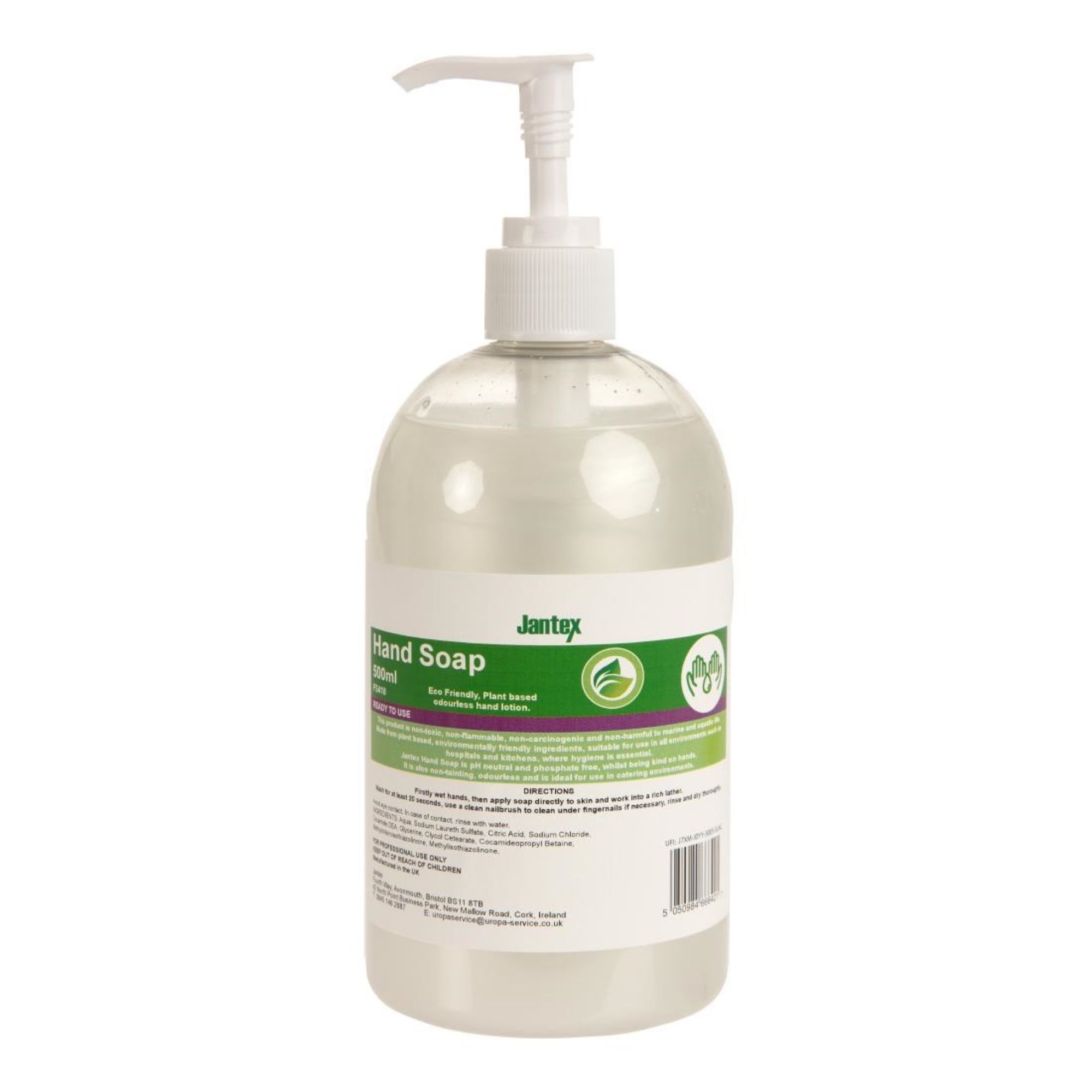 Picture of Jantex Green Hand Soap Lotion Ready To Use 500ml