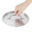 Picture of Vogue Stainless Steel Saucepan Lid 18cm - FS665