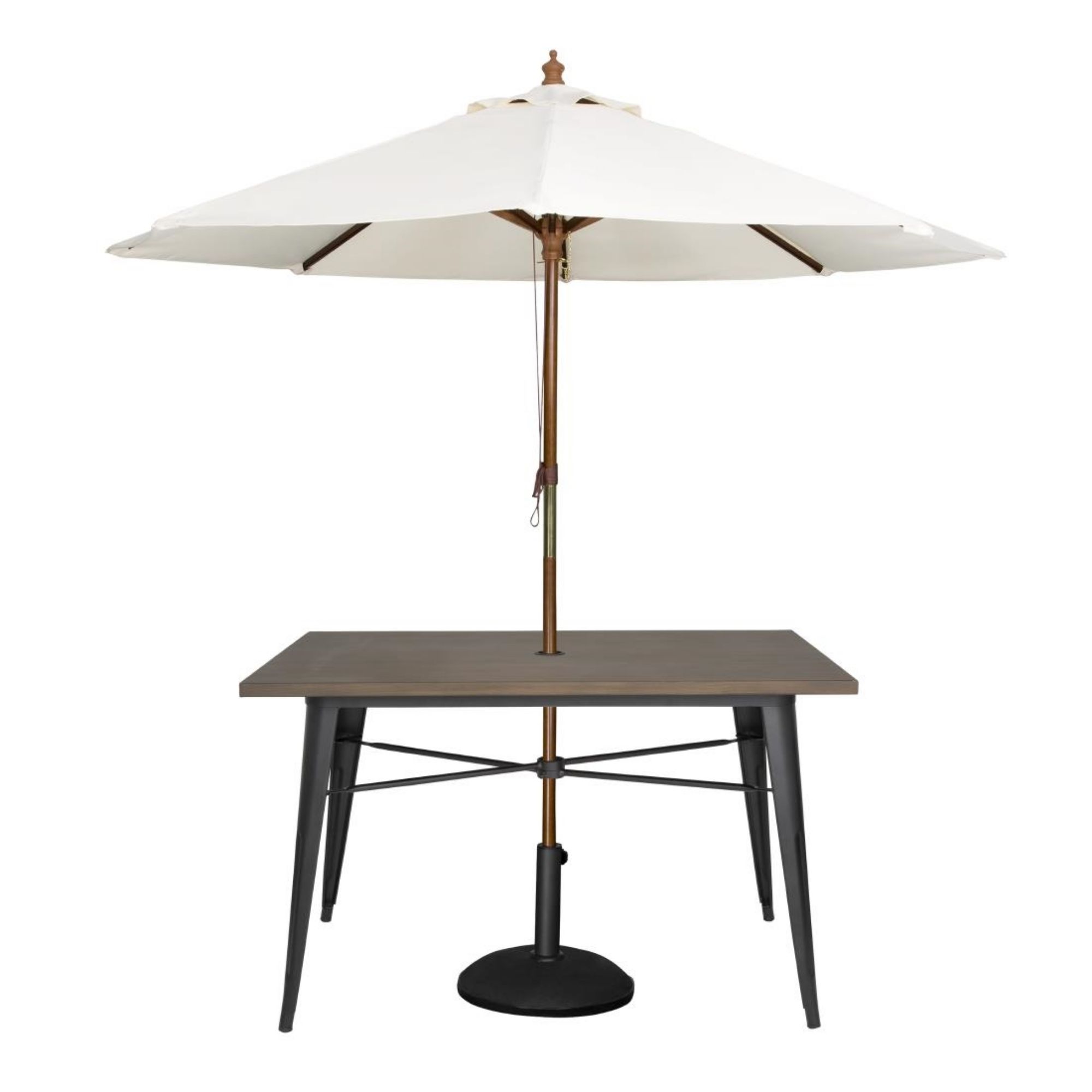 Picture of Bolero Complete OutdoorTable 120x76x76cm - Dark Wood