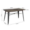 Picture of Bolero Complete OutdoorTable 120x76x76cm - Dark Wood - FT955