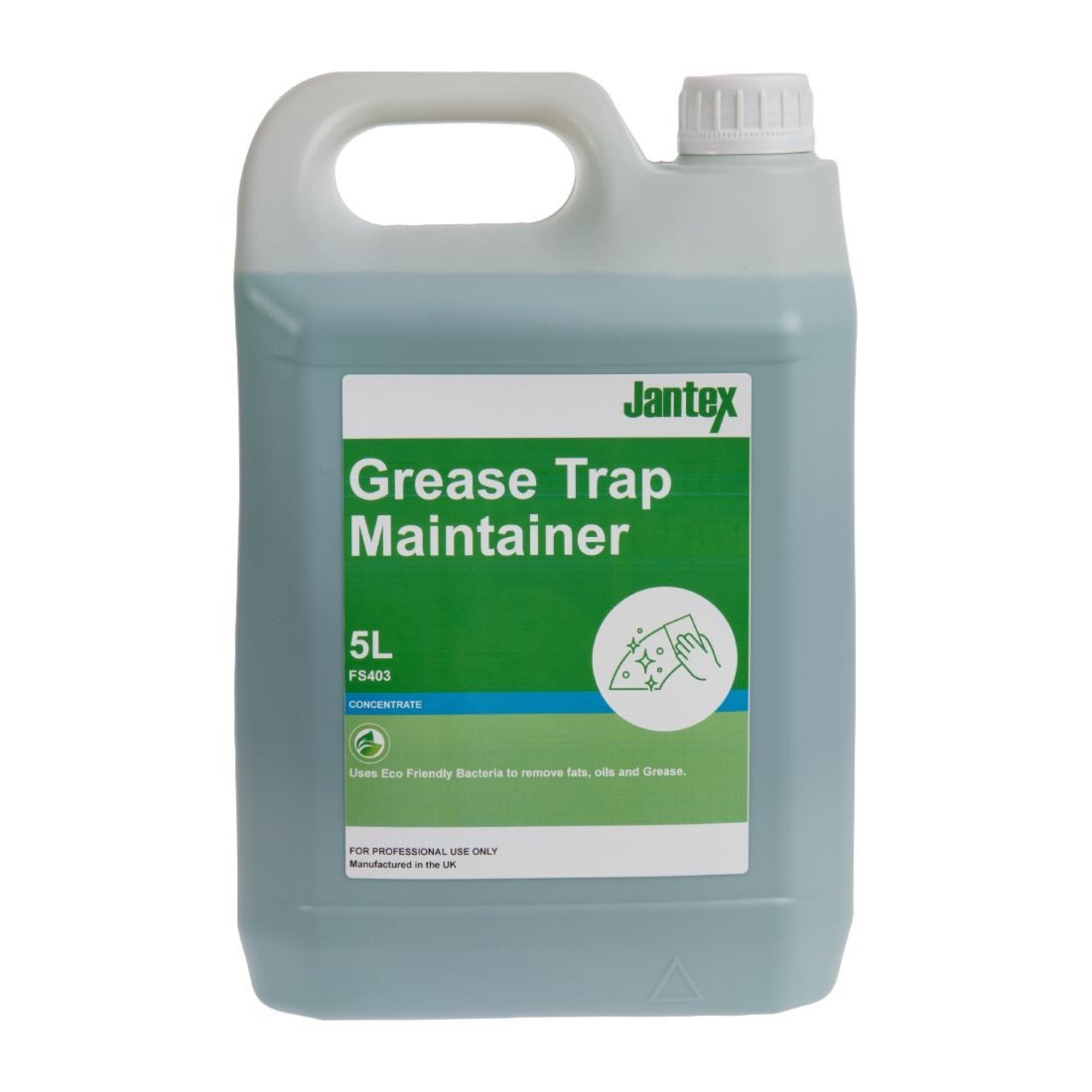 Picture of Jantex Green Grease Trap Maintainer Concentrate 5Ltr - FS403