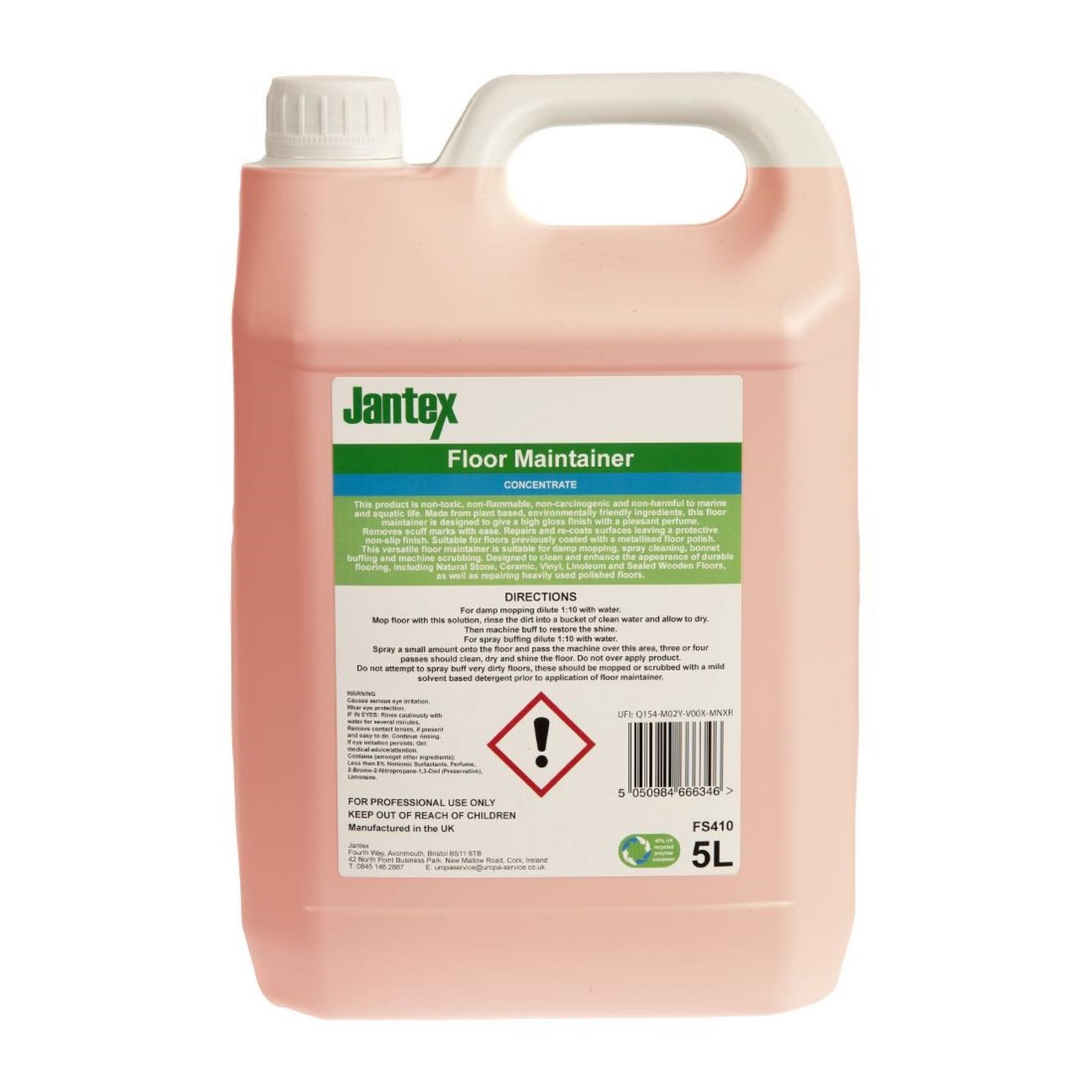 Picture of Jantex Green Floor Maintainer Concentrate 5Ltr