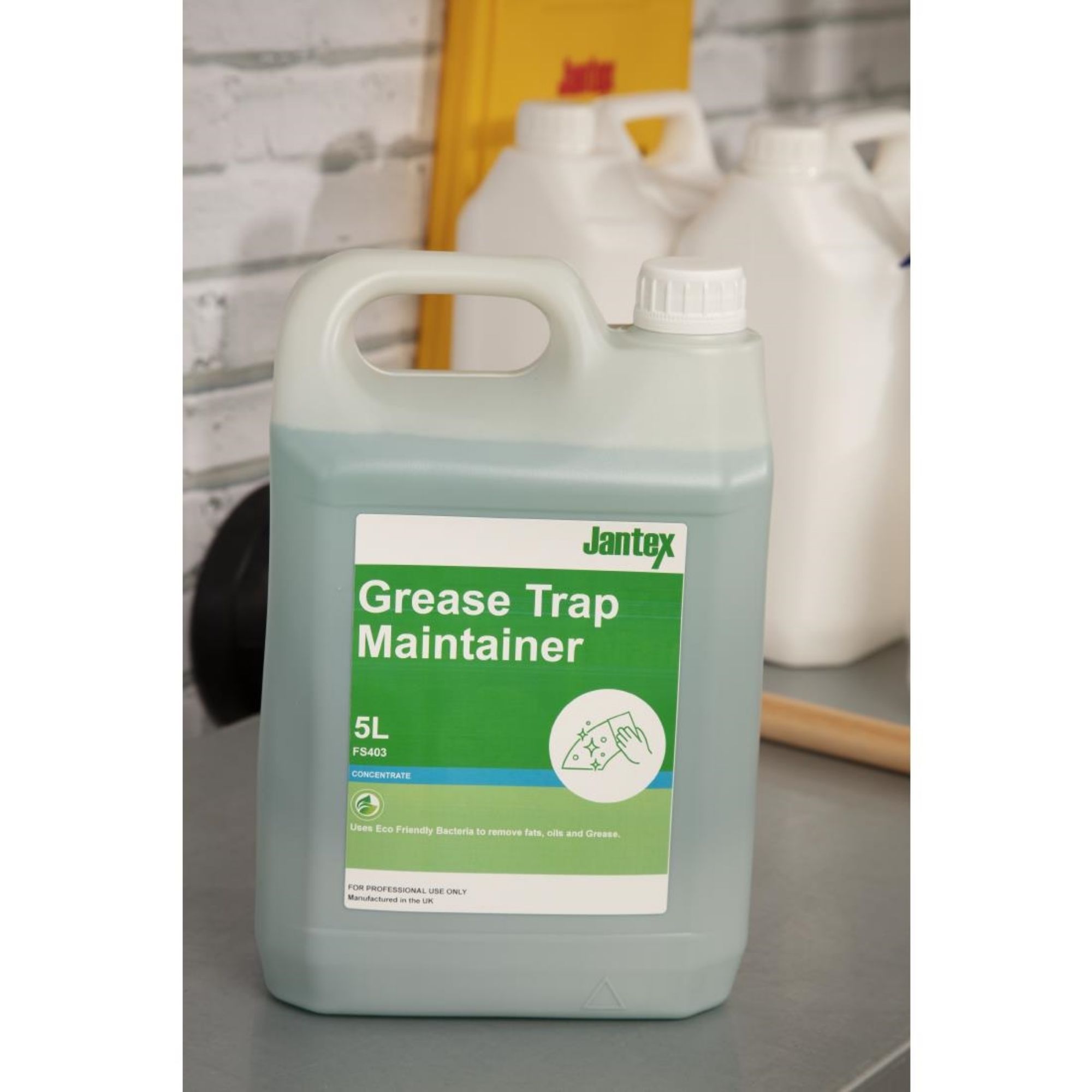 Picture of Jantex Green Grease Trap Maintainer Concentrate 5Ltr