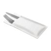 Picture of Tork Premium LinStyle Cutlery Napkins White (12 x 50 pack) - FS375