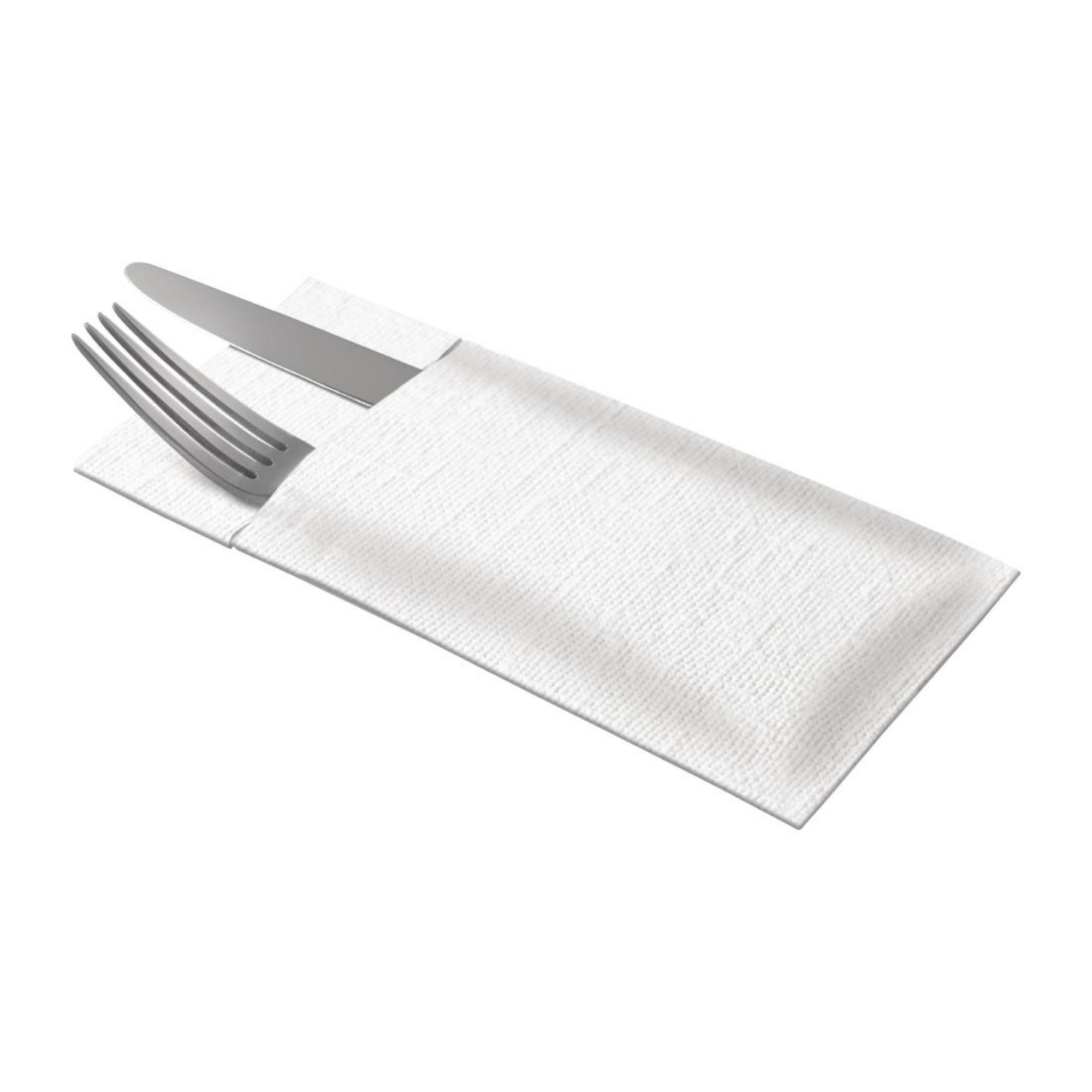 Picture of Tork Premium LinStyle Cutlery Napkins White (12 x 50 pack)