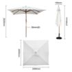 Picture of Bolero Square Parasol Grey 2.5m - FS232