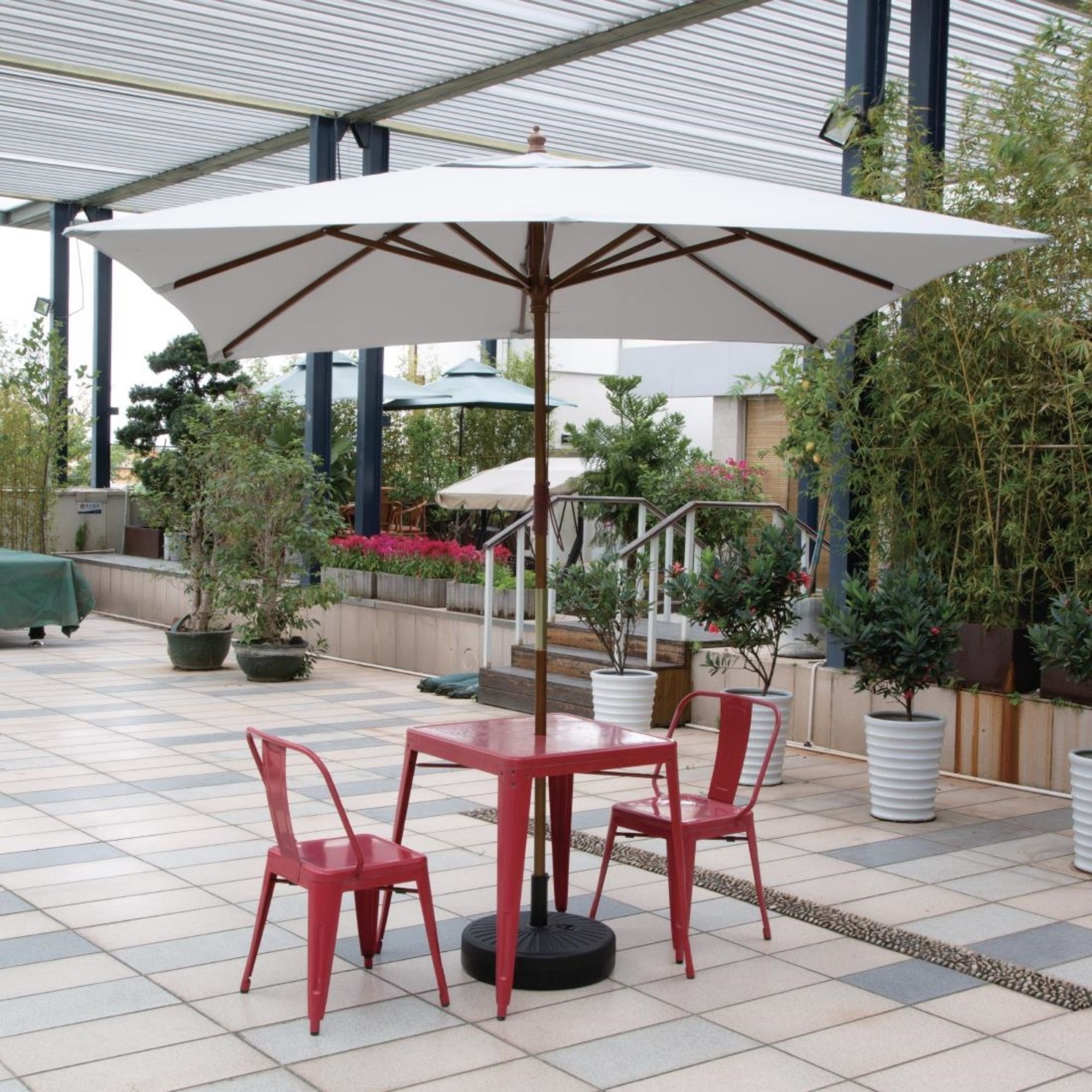 Picture of Bolero Square Parasol Grey 2.5m