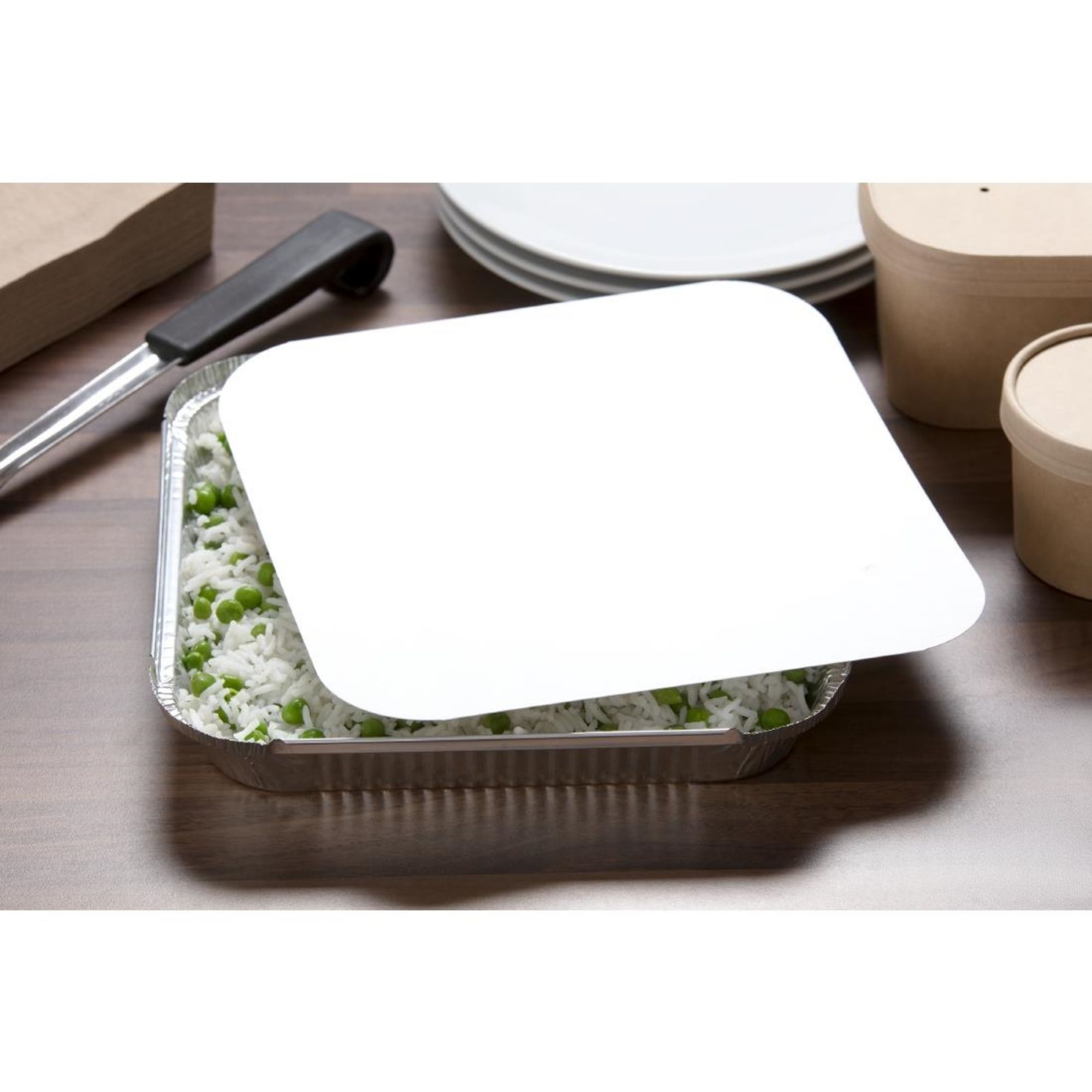 Picture of Paper Lid for Deep and Shallow Foil Containers (Pack of 200)