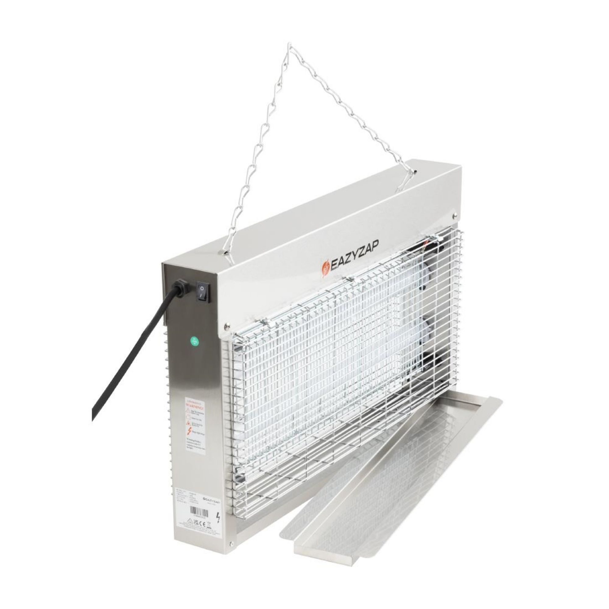 Picture of Eazyzap Energy Efficient Stainless Steel LED Fly Killer 100mÂ²