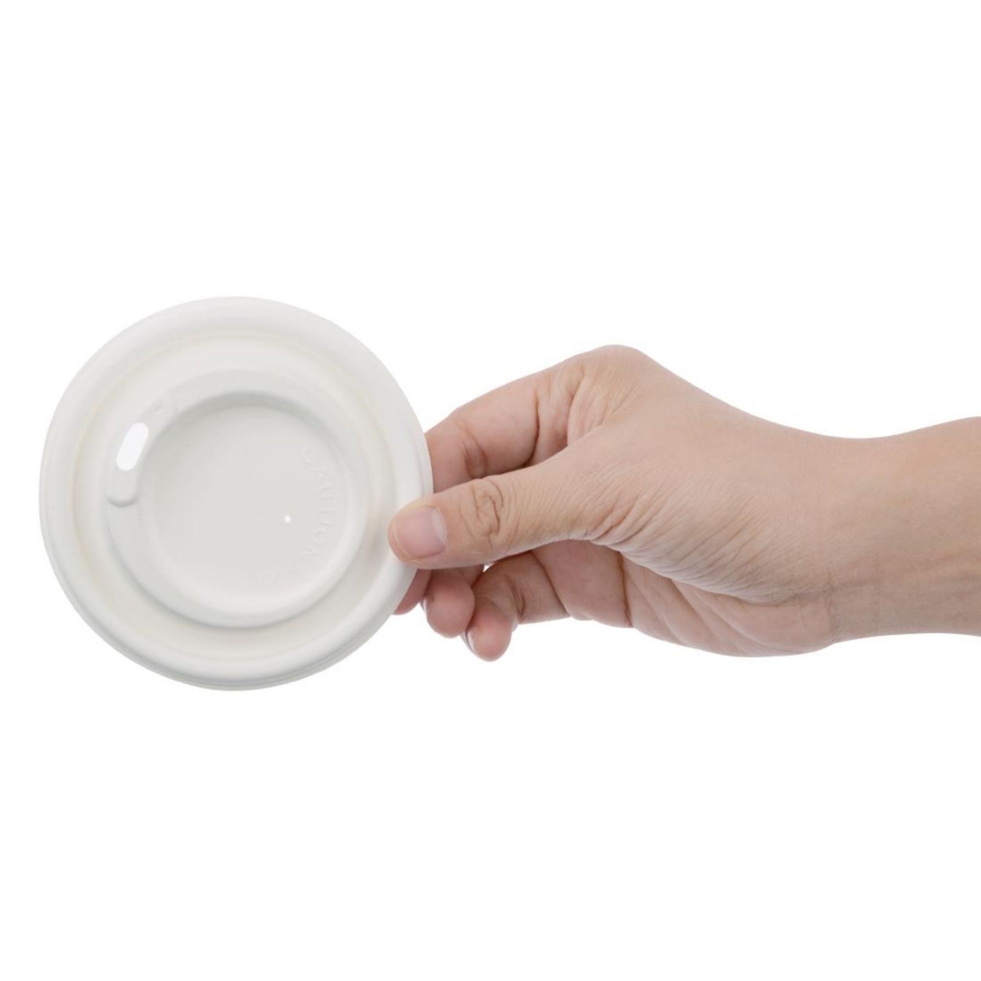 Picture of Fiesta Compostable Bagasse Coffee Cup Lids 340ml / 12oz (1000 Pack)