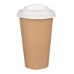 Picture of Fiesta Compostable Bagasse Coffee Cup Lids 340ml / 12oz (1000 Pack) - FS061