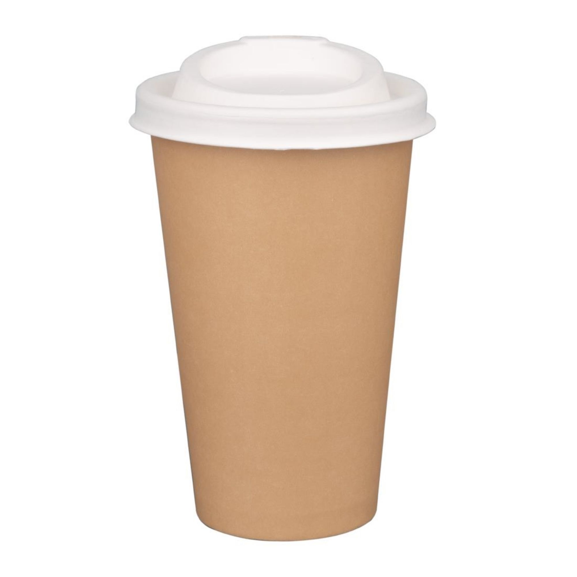 Picture of Fiesta Compostable Bagasse Coffee Cup Lids 340ml / 12oz (1000 Pack)