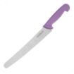 Picture of Hygiplas Serrated Pastry Knife Purple 25.4cm - FP733