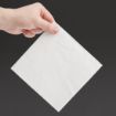 Picture of Fiesta Recyclable Lunch Napkin White 33x33cm 2ply 1/4 Fold (Pack of 2000) - FE219