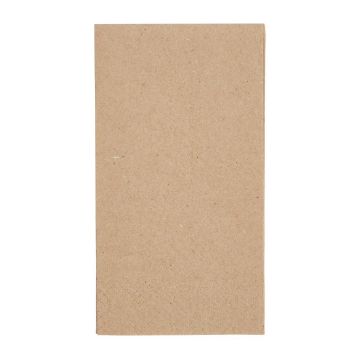 Picture of Fiesta Recyclable Recycled Lunch Napkin Kraft 33x33cm 2ply 1/8 Fold (2000 Pack)