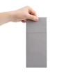 Picture of Fiesta Recyclable Premium Tablin Dinner Napkin Grey 48x40cm Airlaid Pocket Fold (400 Pack) - FE279