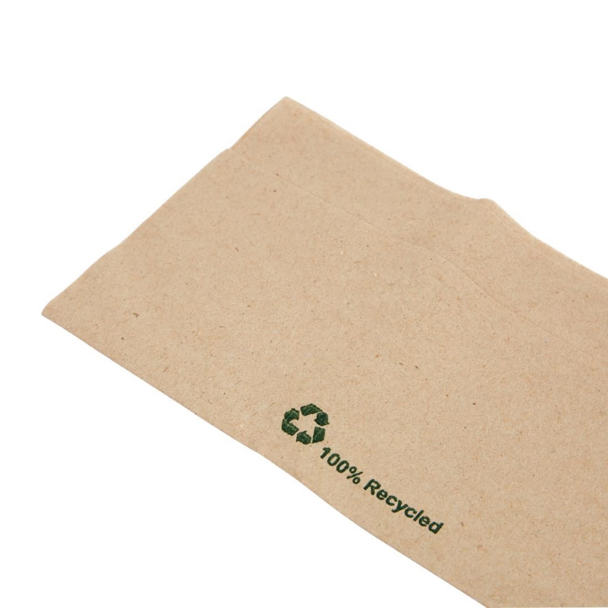 Picture of Fiesta Recyclable Recycled Lunch Napkin Kraft 32x30cm 1ply Dispenser Fold (6000 Pack)