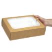 Picture of Vegware Compostable Sandwich Platters With Lid Regular (Pack of 50) - FD386