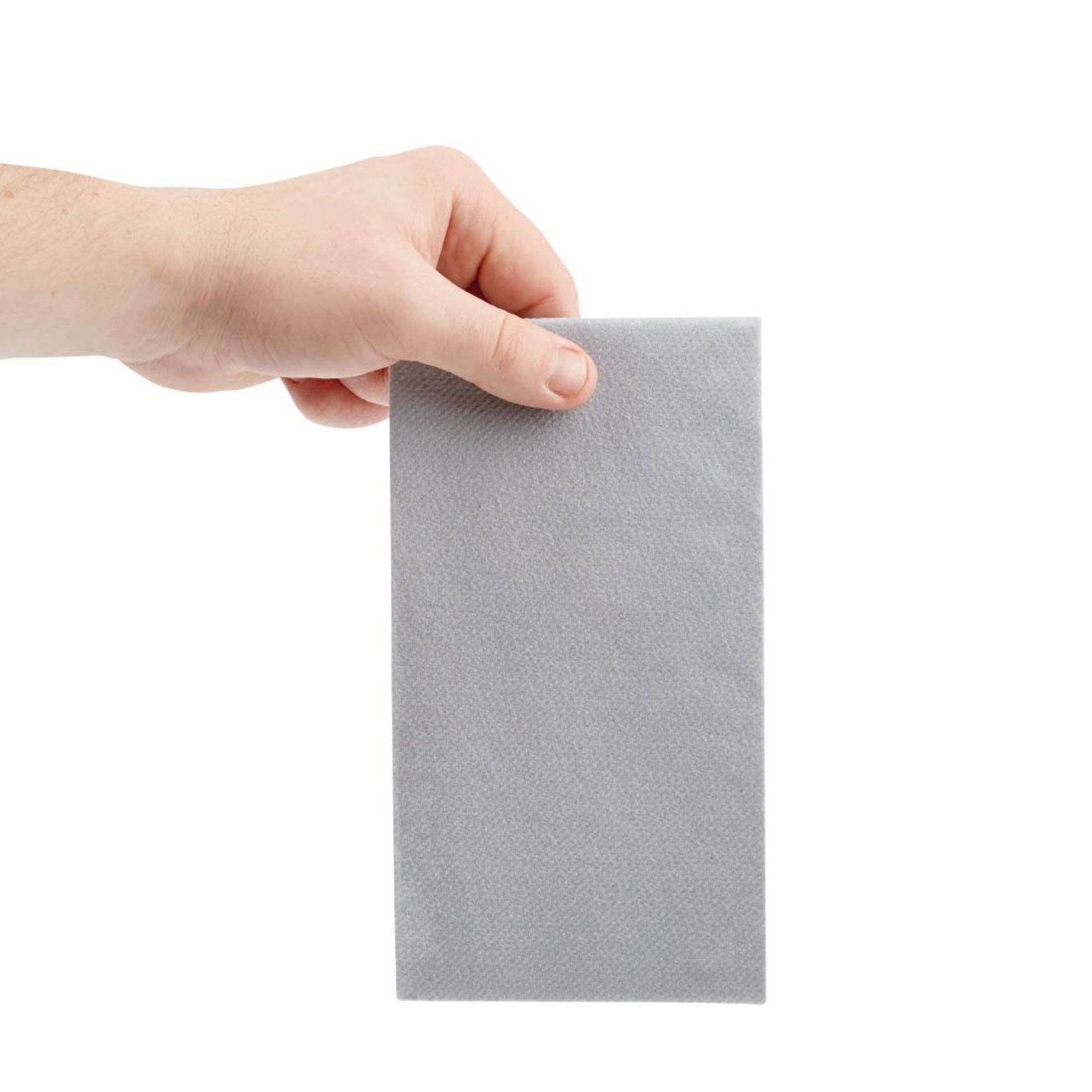 Picture of Fiesta Recyclable Premium Tablin Dinner Napkin Grey 40x40cm Airlaid 1/8 Fold (500 Pack)