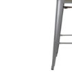 Picture of Bolero Bistro Backrest High Stools with Wooden Seat Pad Gun Metal (Pack of 4) - FB624