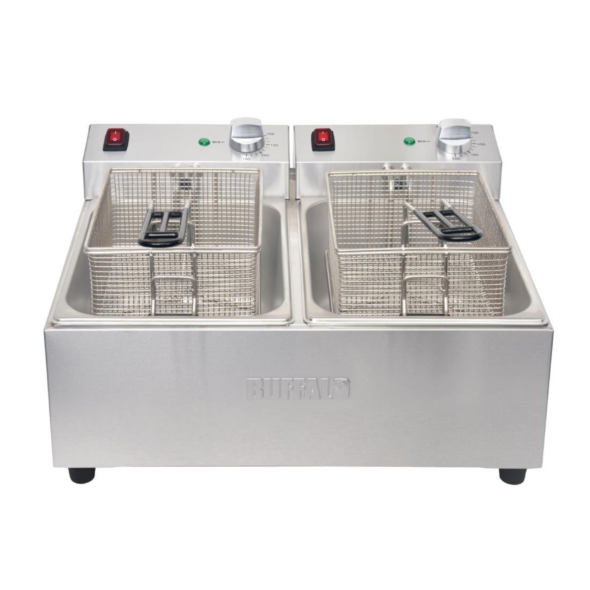 Picture of Buffalo Twin Tank Twin Basket 2x5Ltr Countertop Fryer 2x2.8kW