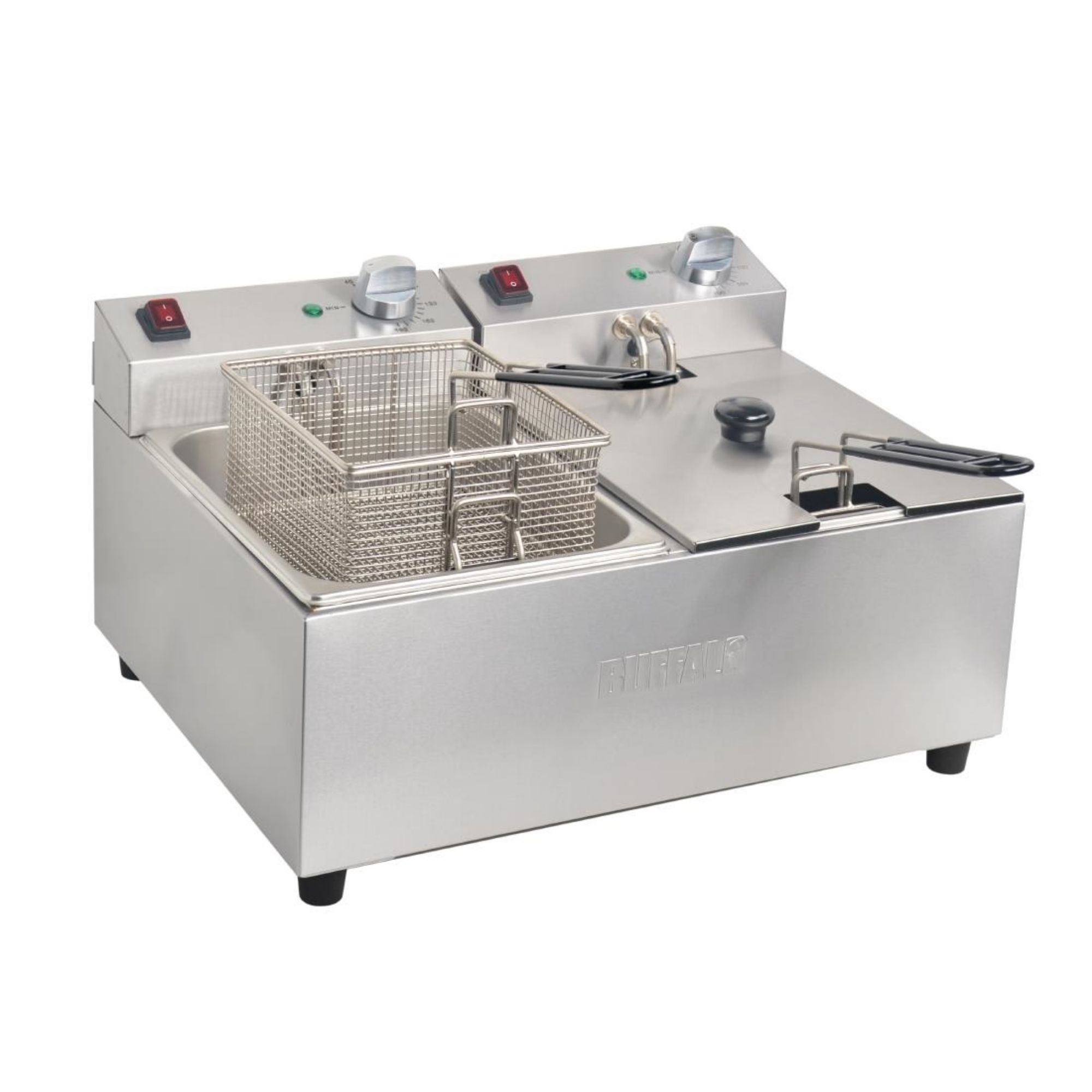 Picture of Buffalo Twin Tank Twin Basket 2x5Ltr Countertop Fryer 2x2.8kW