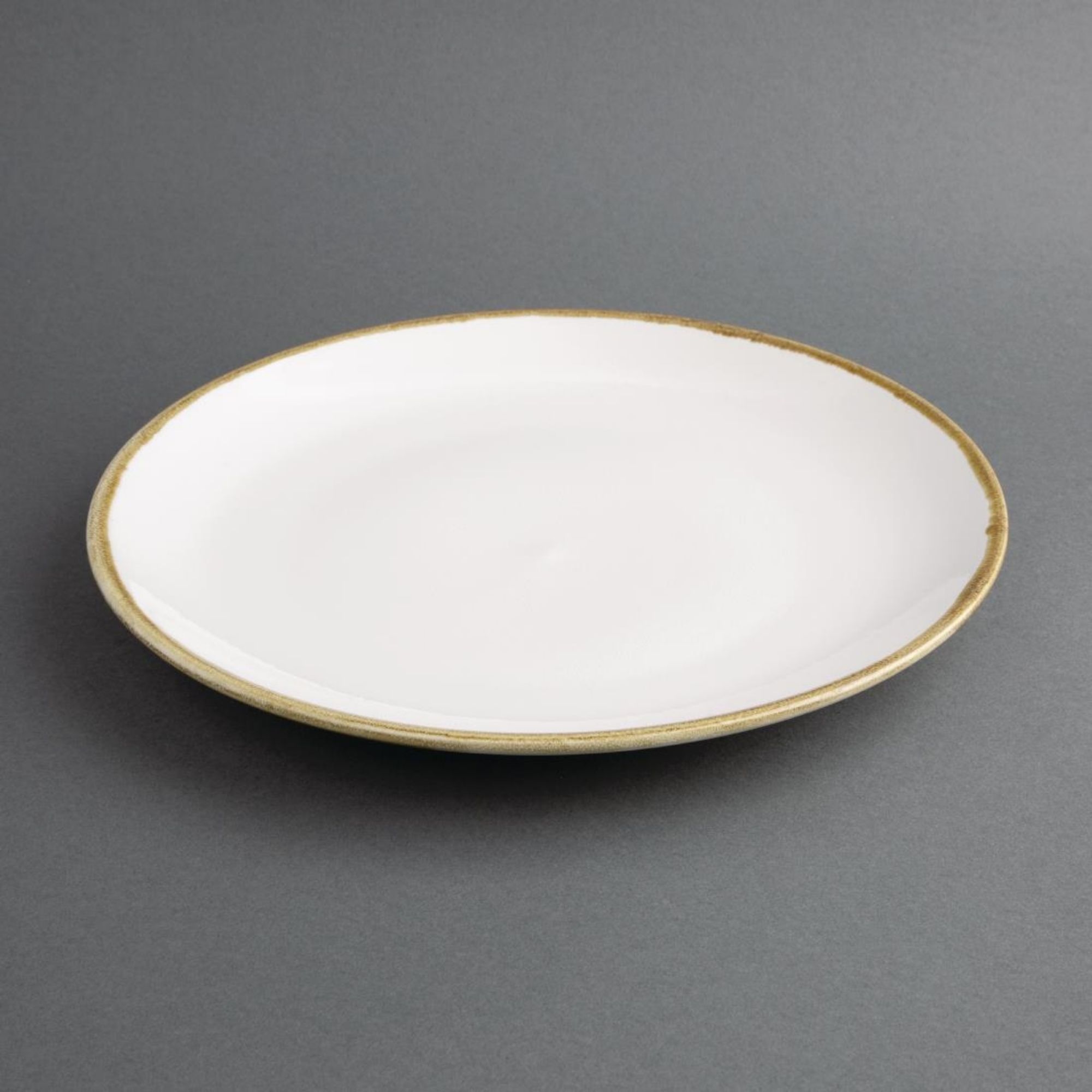 Picture of Olympia Kiln Chalk Round Coupe Plate 280mm (Pack of 4)