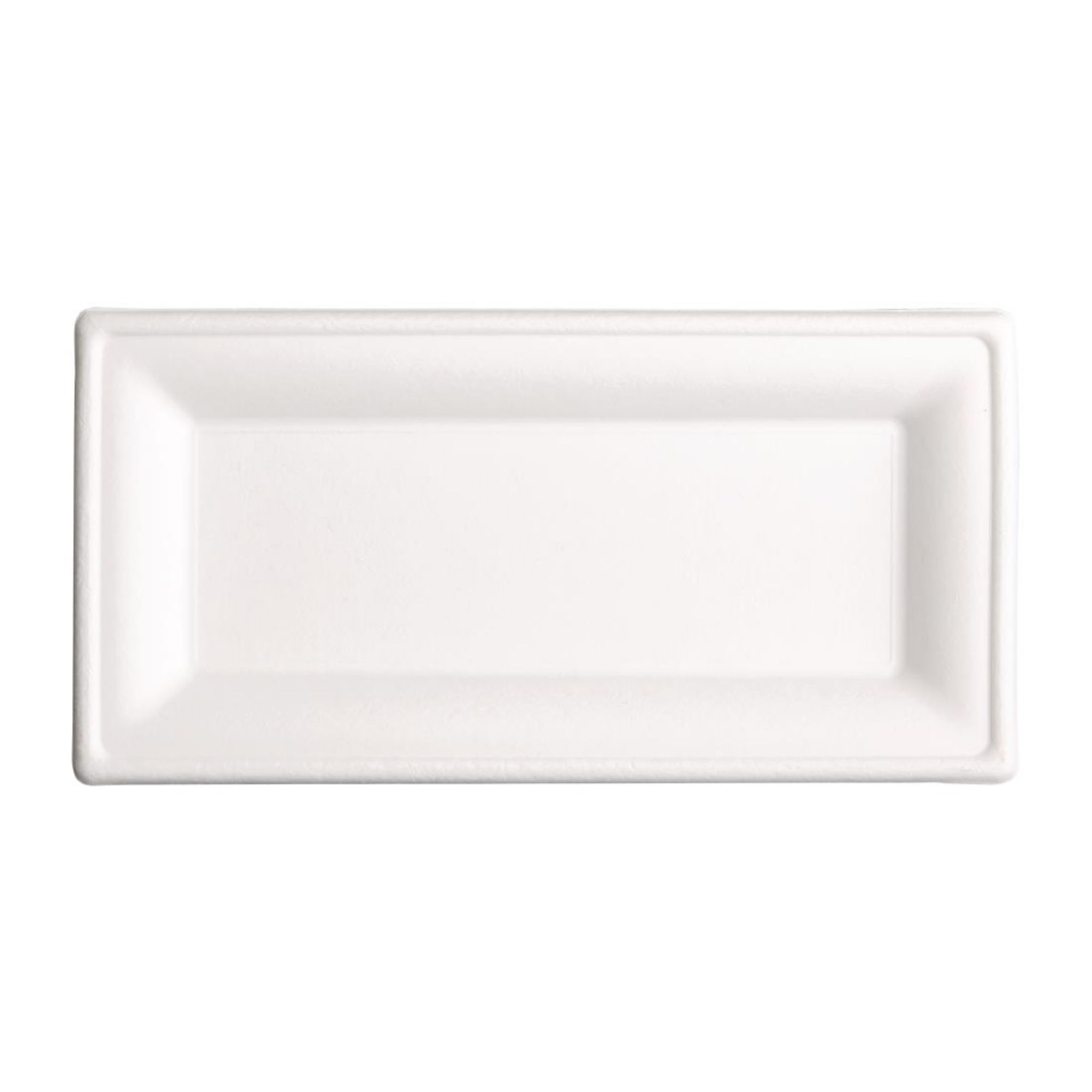 Picture of Fiesta Compostable Bagasse Rectangular Plates 258mm (Pack of 50)
